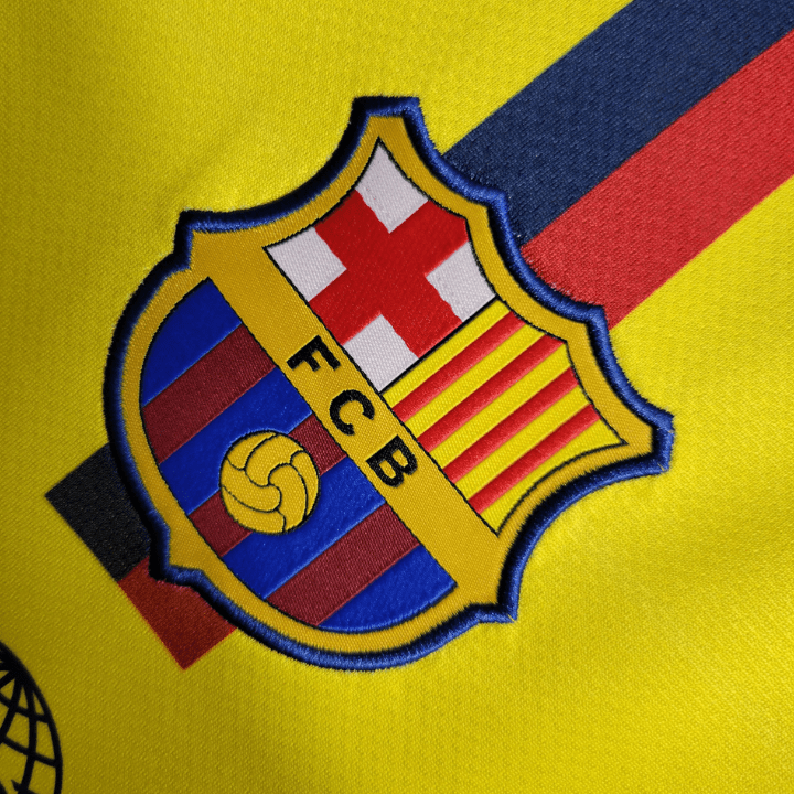 08/09 FC Barcelona Away Long Sleeve Kit