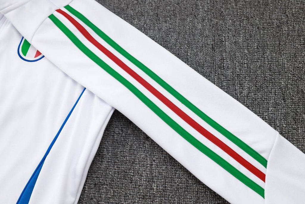 2024 Italy Blue and White Premium Tracksuit