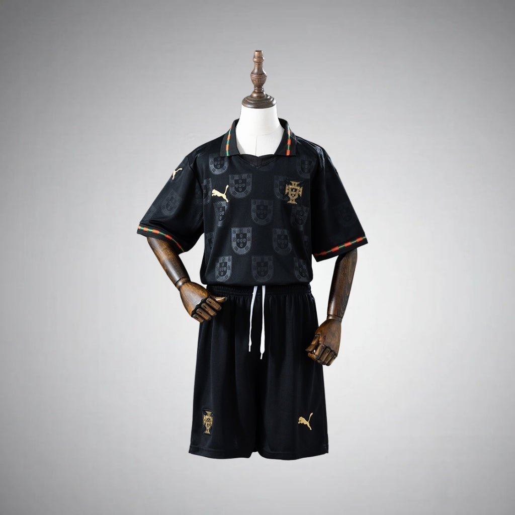 2026 Portugal "Black Panther" Kids Size Kit