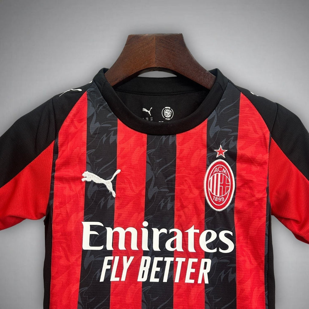 25/26 AC Milan Home Kids Size Kit