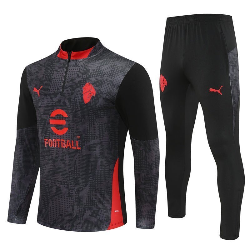 25/26 AC Milan Training Black Kids Size Tracksuit