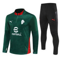 25/26 AC Milan Training Green Kids Size Tracksuit