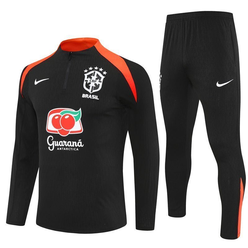 25/26 Brazil Training Black Kids Size Tracksuit