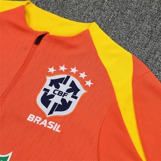 25/26 Brazil Training Orange Kids Size Tracksuit