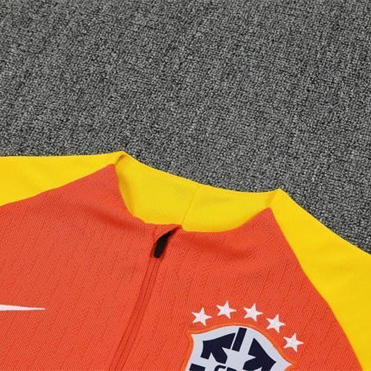 25/26 Brazil Training Orange Kids Size Tracksuit