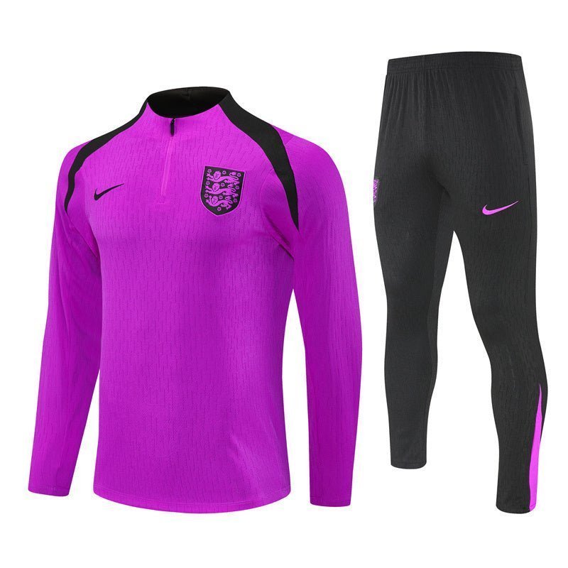 25/26 England Training Purple Kids Size Tracksuit