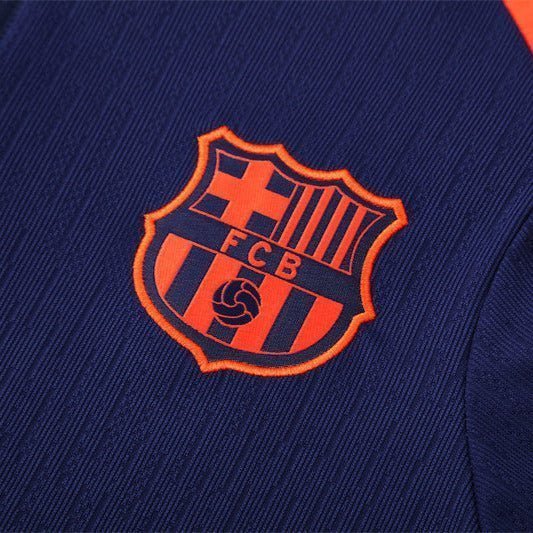 25/26 FC Barcelona Training Blue/Orange Kids Size Tracksuit