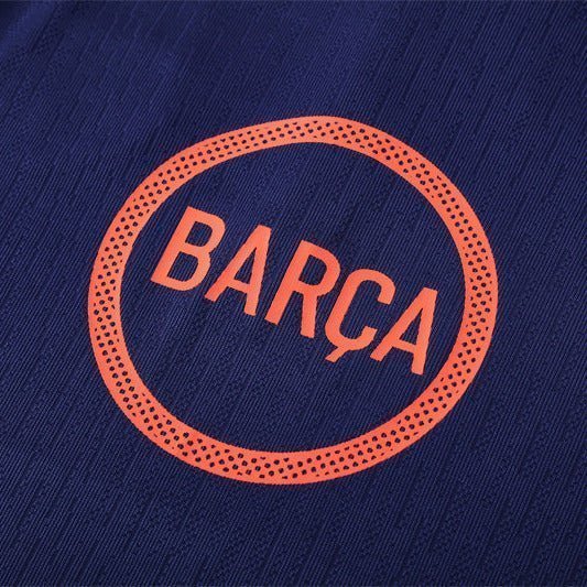 25/26 FC Barcelona Training Blue/Orange Kids Size Tracksuit