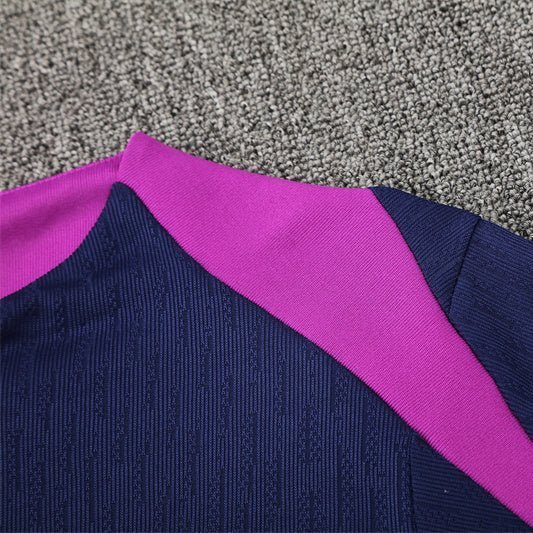 25/26 FC Barcelona Training Blue/Purple Kids Size Tracksuit