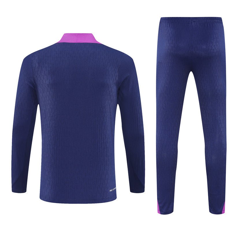 25/26 FC Barcelona Training Blue/Purple Kids Size Tracksuit