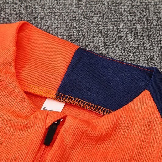25/26 FC Barcelona Training Orange/Blue Kids Size Tracksuit