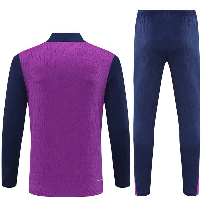 25/26 FC Barcelona Training Purple/Blue Kids Size Tracksuit