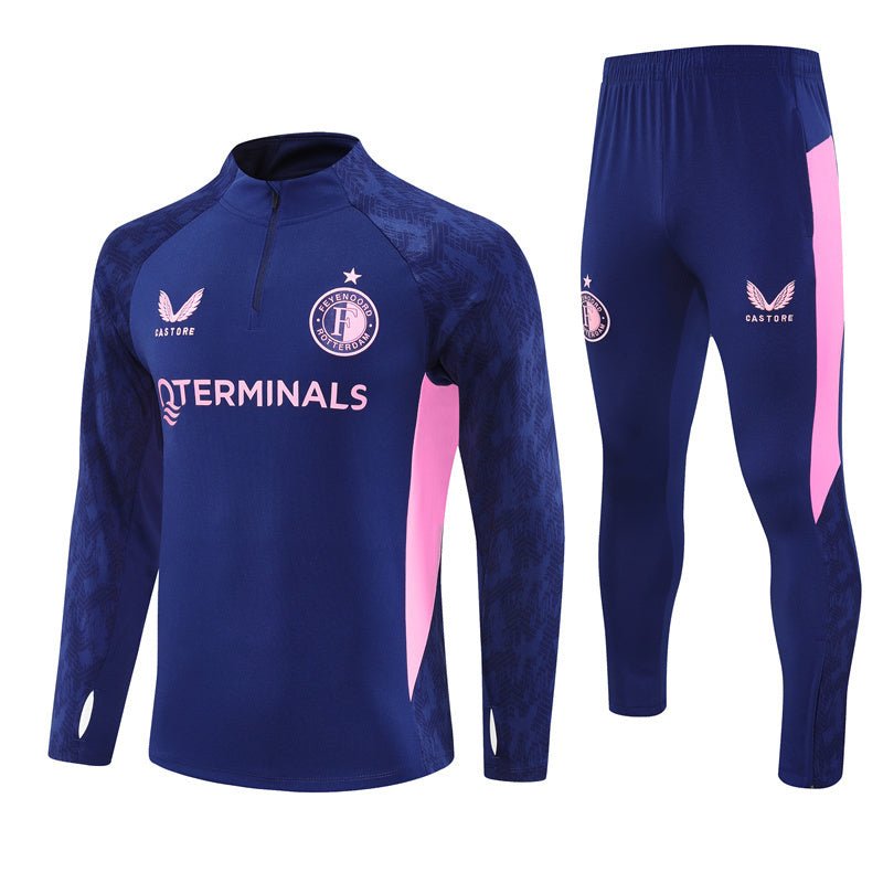 25/26 Feyenoord Training Blue Kids Size Tracksuit
