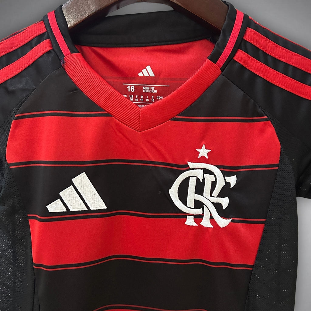 25/26 Flamengo Home Kids Size Kit