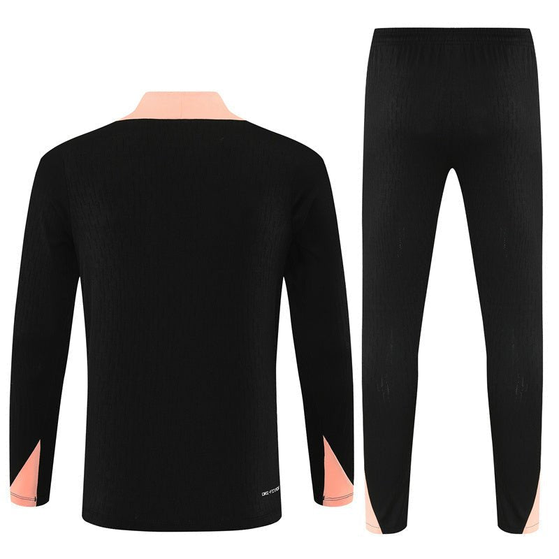 25/26 France Training Black/Light Pink Kids Size Tracksuit