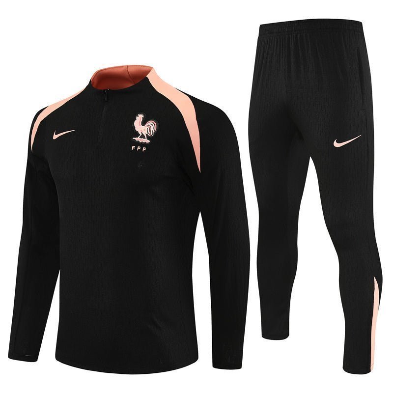 25/26 France Training Black/Light Pink Tracksuit
