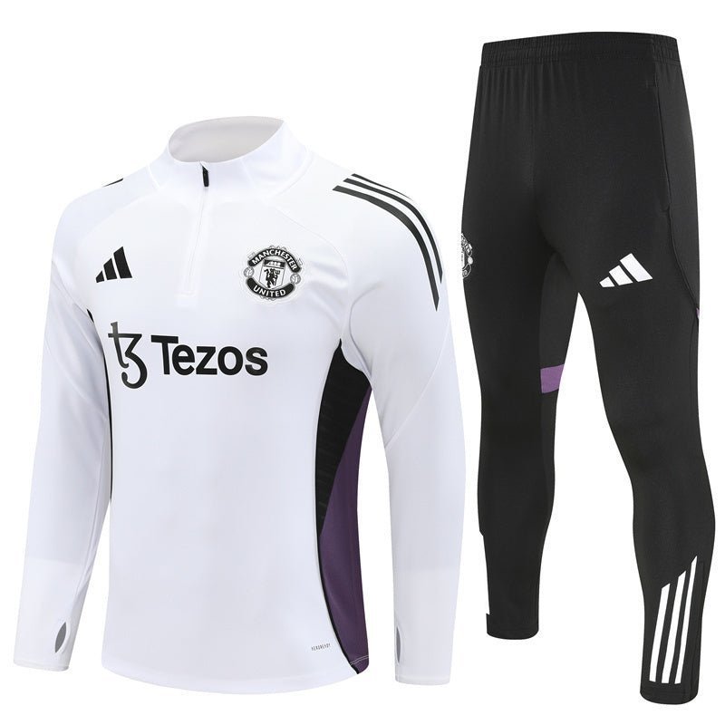25/26 Manchester United Training White Tracksuit