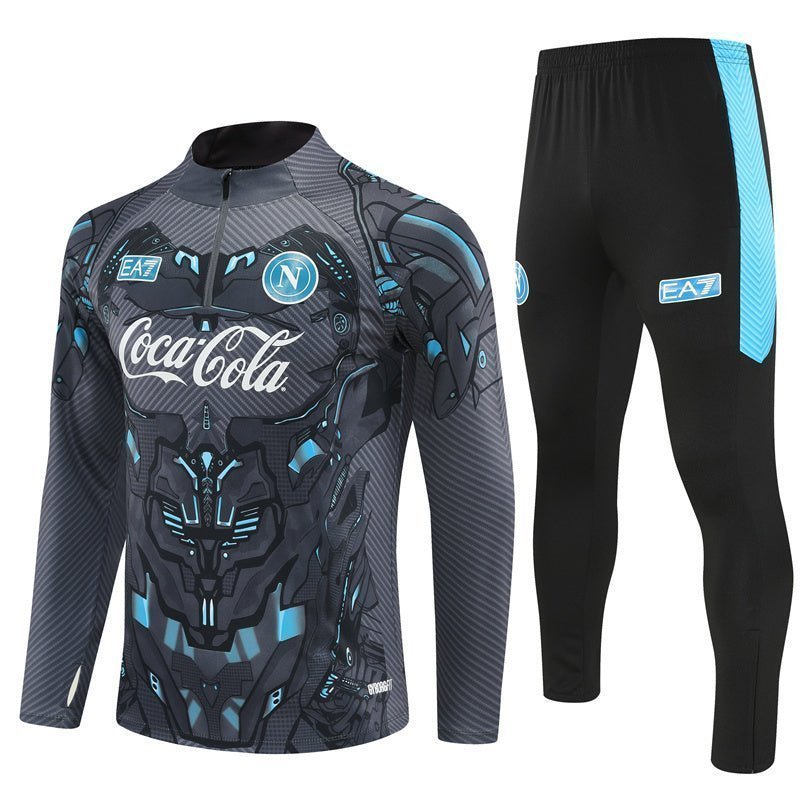25/26 Napoli Training Black Kids Size Tracksuit