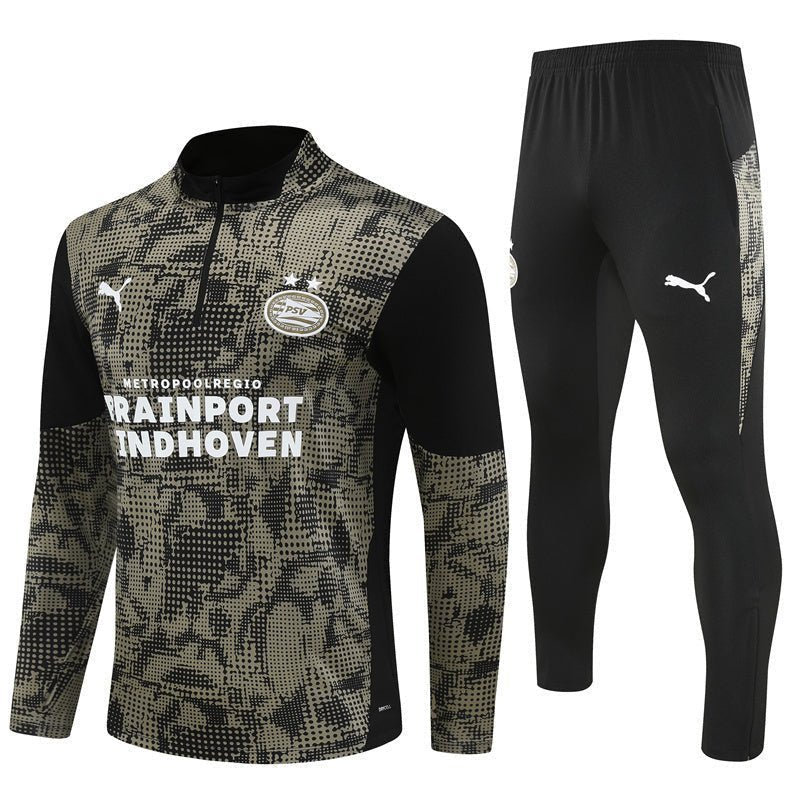 25/26 PSV Training Black Kids Size Tracksuit