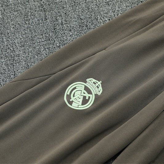 25/26 Real Madrid Training Dark Olive Tracksuit