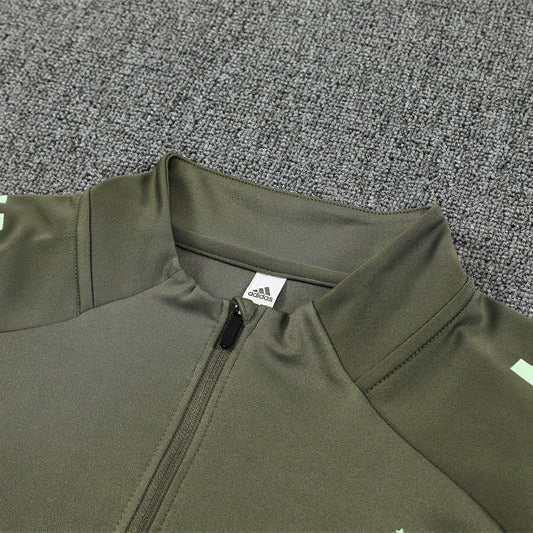 25/26 Real Madrid Training Dark Olive Tracksuit