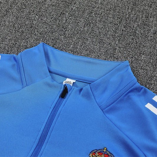 25/26 Real Madrid Training Light Blue Kids Size Tracksuit