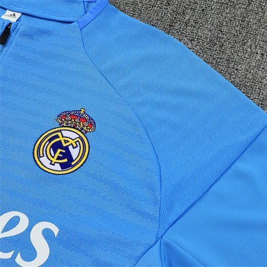 25/26 Real Madrid Training Light Blue Tracksuit