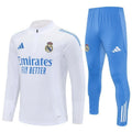 25/26 Real Madrid Training White/Light Blue Kids Size Tracksuit