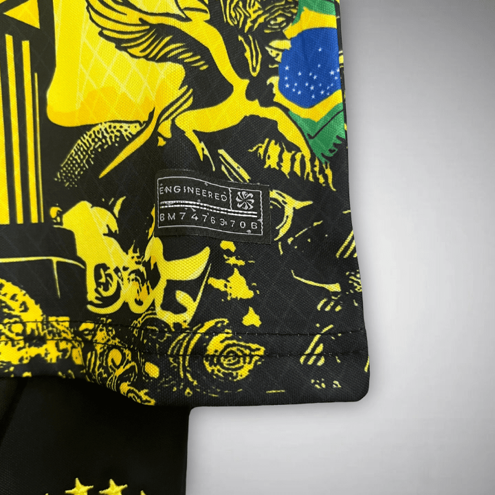 Brazil "Jesus" Premium Kids Size Yellow Kit