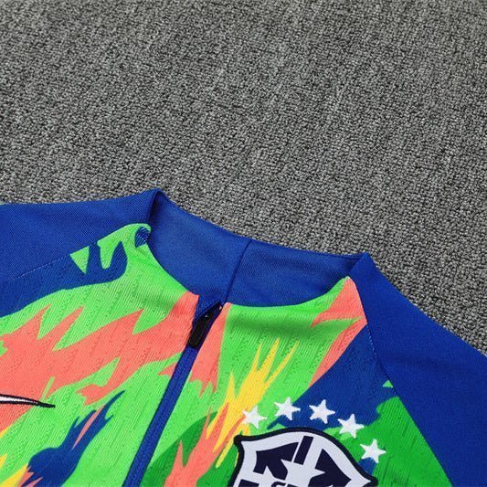 Brazil "Tropical Inferno" Premium Kids Size Tracksuit
