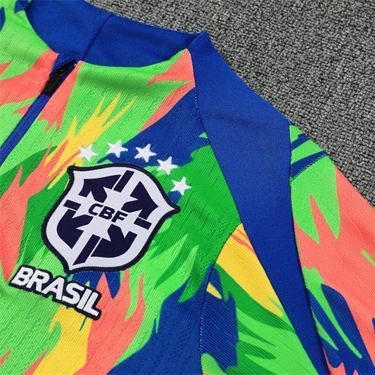 Brazil "Tropical Inferno" Premium Kids Size Tracksuit