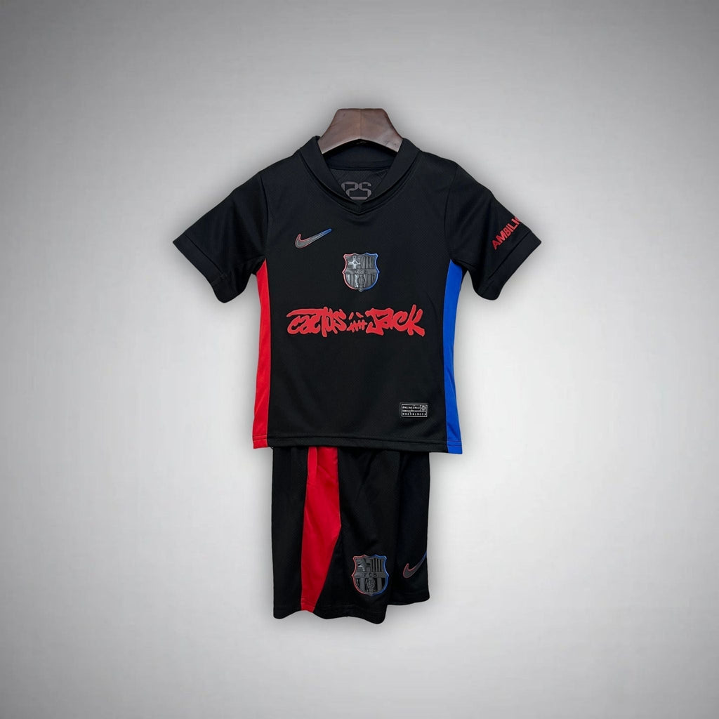 FC Barcelona x Cactus Jack Away Kids Size Kit