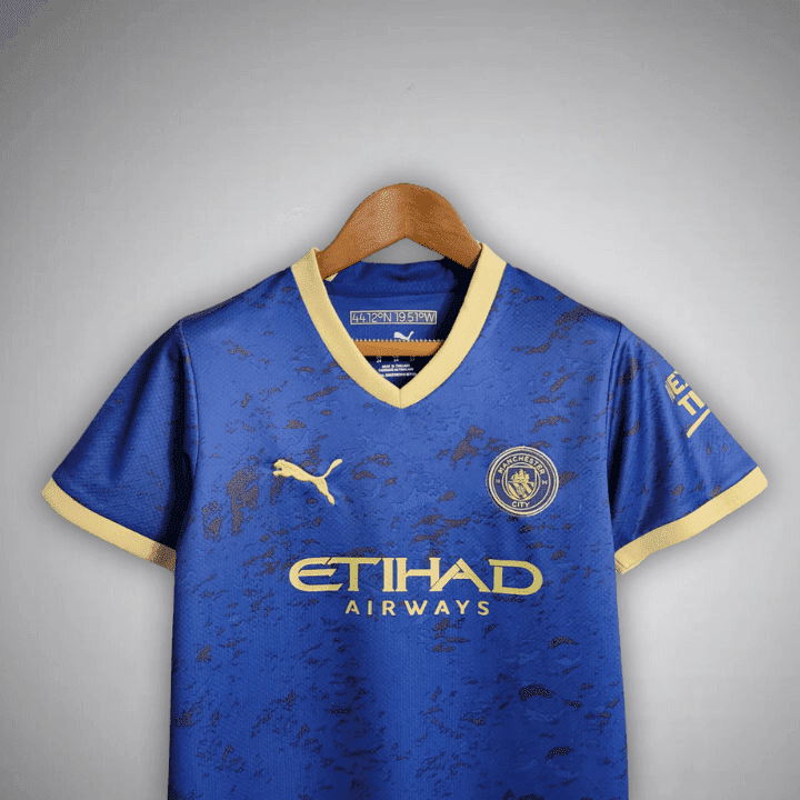 Manchester City "Navy Fusion" Premium Kids Size Kit