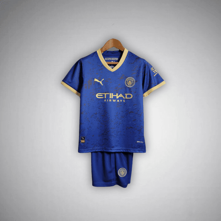 Manchester City "Navy Fusion" Premium Kids Size Kit