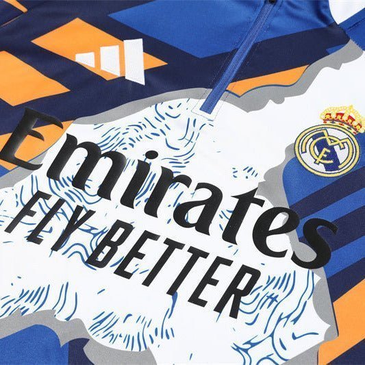 Real Madrid "Azul Reactor" Premium Kids Size Tracksuit