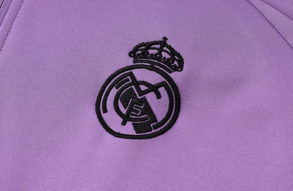 Real Madrid Purple and White Premium Tracksuit