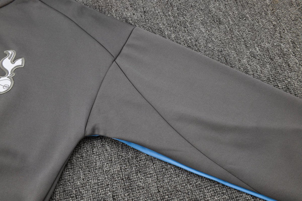 Tottenham Gray and Black Premium Tracksuit