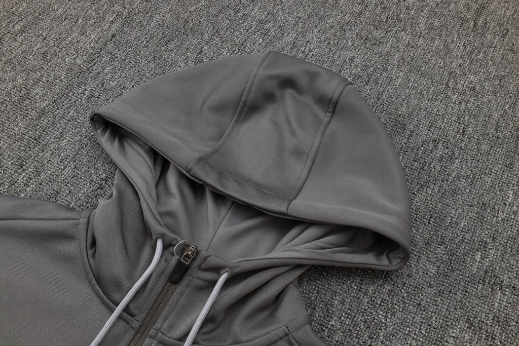Tottenham Gray and Black Premium Tracksuit